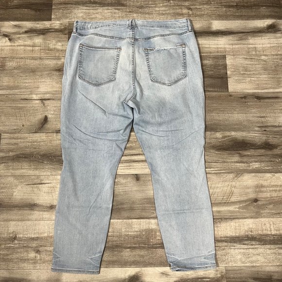 Good American Good Legs High Rise Crop Skinny Jeans Blue Women’s Size 22 - Picture 4 of 11